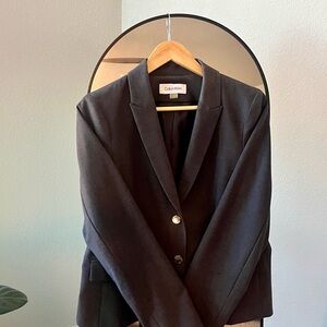 Calvin Klein Women's Dark Gray Blazer